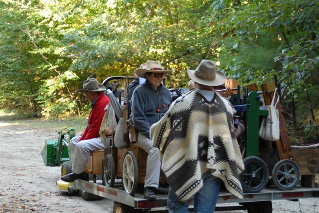 The cart trolley getting ready to move up the hill out of the 'hole'