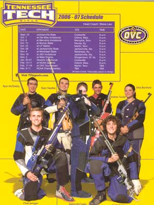 2006-2007 Rifle Team brochure.