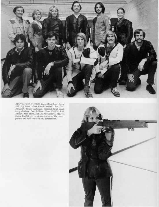 1979 TTU Rifle Team in the yearbook.