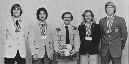 Photo after winning the 1979 NRA Intercollegiate Rifle Team Championships