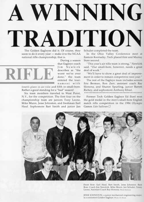 1985 yearbook article