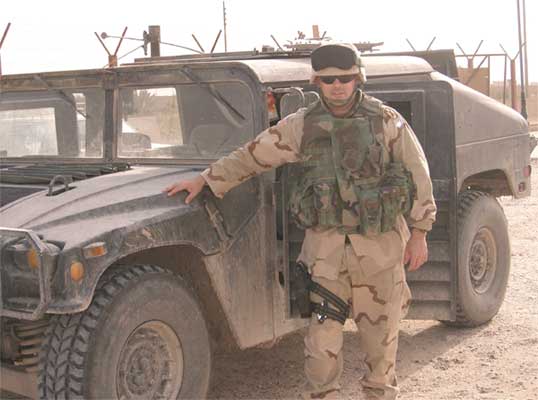MAJ Web Wright III in Iraq.