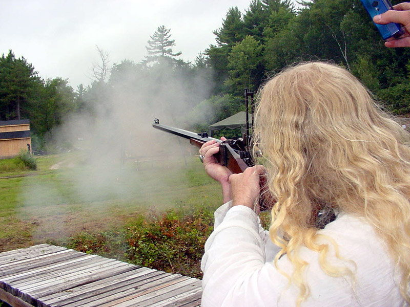 Wild Bill Blackerby shooting long range rifle.