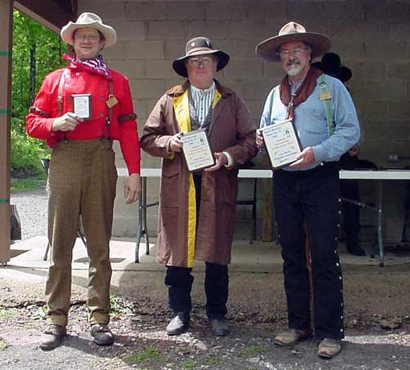 Capt. Morgan Rum (right) winning the 2005 SASS PA State Frontier Cartridge Championship.