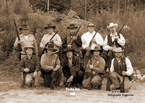 Posse 1 at the 2003 Flat Gap Jack Cowboy Shootout.