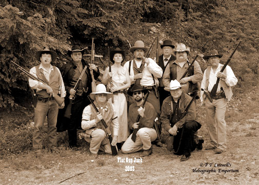 Posse 5 at the 2003 Flat Gap Jack Cowboy Shootout.
