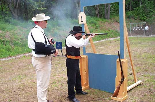 Dead Head shooting rifle at Falmouth, ME in June 2003.