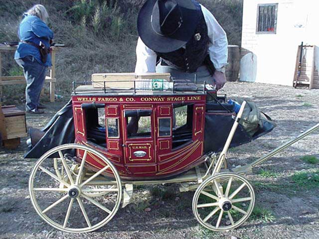 Amos-T and his stagecoach.