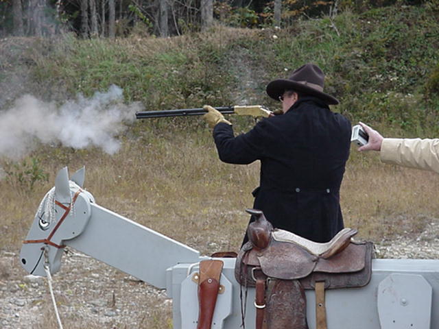 Making smoke at 2003 Ghost Riders Revenge in Candia, NH.