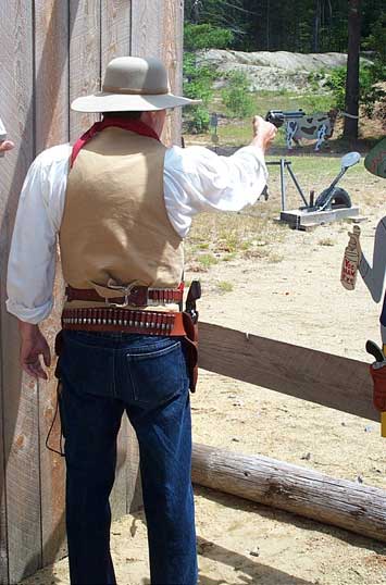Shooting pistol at 2003 Fracas at Pemi Gulch.